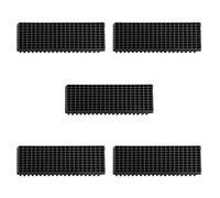 Toddmomy 5 Pezzi Vassoio per Semenzaio 200 Celle in PVC Nero, Promuove la Crescita e Previene Marciumi Radici, per Giardinaggio Domestico e Fattoria