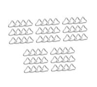 Toddmomy 5 Set Anelli Triangolari Ferro Per Rete Elastico Tappeto Fitness Trampolino Resistenti Alla Per Accessori Outdoor E Borse 20 Pezzi*5