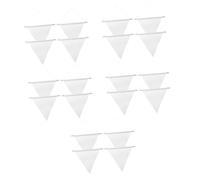 Toddmomy 5 Set Bandiere Decorative Per Matrimonio E Compleanni Striscioni Personalizzabili Tela Per Celebrazioni 4 Pezzi*5