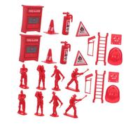 Toddmomy 5 Set Giocattoli Pompieri Miniatura con Estintori Accessori per Gioco di Ruolo e Caserma Antincendio per Casa delle Bambole