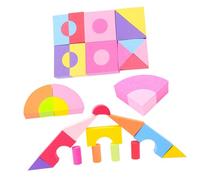 Toddmomy 50 Blocchi Morbidi EVA Colorati per Anni Giocattoli Educativi per Apprendimento Geometriche e Coordinazione Manuale Sicuro Odore per Ragazzo