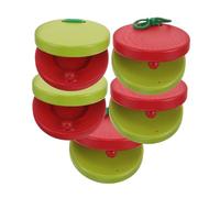 Toddmomy 5pezzi Nacchere Percussione in Legno Rotonde per Ragazzo Ragazza Strumenti Musicali Percussione di Legno Piccolo Strumenti Musicali per Ragazzo Ragazza