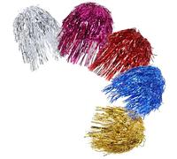 Toddmomy 5pezzi Parrucche Colorate Lucide Unisex in Fibre Resistenti al Calore Accessori Leggeri per Feste Cosplay e Halloween Look Brillante Moda per Adulti