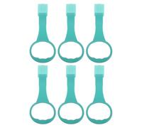 Toddmomy 6 Anelli di Supporto per Lettino Impugnature per Box da Appendere Giocattoli da Tirare per Aiutare a Stare in Piedi e Camminare Accessori Sicuri e Morbidi per Sviluppo Motore