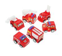 Toddmomy 6 Auto Giocattolo a Trazione Inerziale Design Divertente e Resistente Mini Auto in Plastica Rossa Regalo per Bambini e Bambine per Bambini e Bambine Bambini e Bambine