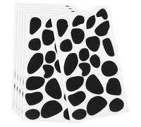 Toddmomy 6 Fogli Adesivi in con Pois Neri Dalmatian Cerchi Autoadesivi Resistenti per Lavoretti da Te e Decorazioni Costume