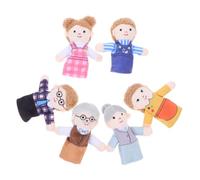Toddmomy 6 Marionette da Dito Peluche Interattivo per e Ruolo Stimola Creatività e Sviluppo Linguistico per Genitori