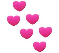Toddmomy 6 Pezzi Ammortizzatore per Racchetta da Tennis a Forma di Cuore in Silicone Assorbimento Urti e Riduzione Vibrazioni Una Presa Sicura e Facile Installazione