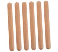 Toddmomy 6 pezzi Bacchette Ritmiche in Legno per Strumento Percussione Educativo per Apprendimento Ritmico e Coordinazione Manuale