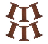 Toddmomy 6 Pezzi Bobine di Legno Vintage per Cucito, Porta Spolette Pratico e Versatile, Dimensioni 3.5x5.2 Cm, per Cucito a Casa e Sartoria Professionale