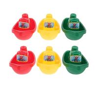 Toddmomy 6 pezzi di giocattoli galleggianti a forma di barca: regali di Natale - giocattoli per il bagnetto dei bambini, acquatici per l'apprendimento nella vasca da bagno per bambini -