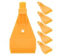 Toddmomy 6 Pezzi di ugelli Piatti di Ricambio in plastica per, ugello a spruzzo Piatto Largo per soffiatore, Punta per da 1/4" per Raffreddamento, Asciugatura e Lavaggio