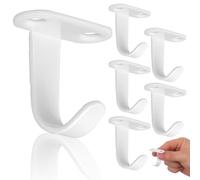 Toddmomy 6 Pezzi Ganci da Soffitto in Ferro Bianco per Casa, Portaoggetti Resistenti Facile Installazione per Decorazioni di Feste e Appendere Lanterna o Tazza