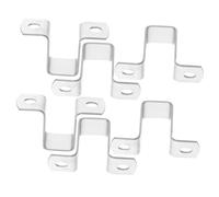Toddmomy 6 pezzi Morsetti per Tubo Quadrato in Acciaio Inox Staffe U per Montaggio Clip Resistenti con Struttura Stabile e Elevata Capacità di Carico Facili da Installare per Uso Interno