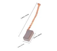 Toddmomy 6 pezzi Spazzole Carboncini Motore Tergicristallo Auto con Rame Alta Conducibilità per Riparazione Motorini Elettrici Finestrini e Alzavetri Resistenti e Facili da Installare