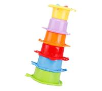 Toddmomy 6 Tazze Impilabili Giocattolo per Colorate e Resistenti Stimola e Coordinazione per Ragazzo e Educativo e Divertente