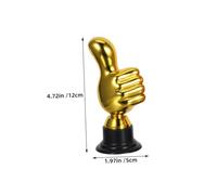Toddmomy 6 Trofei Plastica Forma per Riconoscimenti Dipendenti e Scolastici Design Oro Rame per Insegnanti Volontari e Adulti