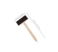 Toddmomy 60 Pezzi Etichette in Legno per Piante T Forma di Mini Lavagna Nera per Giardino Fiori e Piante di Targhette Segnapiante Resistenti e Sicure per Uso Domestico e Coltivazione