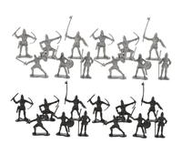 Toddmomy 60pezzi Soldatini Militari Miniature Nero Argento Set Di Cavalieri Medievali e Legionari Romani Modelli Didattici Di Guerrieri Antichi Per Ragazzo Ragazza e Collezionisti