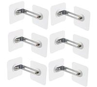 Toddmomy 6pezzi Ancoraggi Antiribaltamento Per Fissaggi Adesivi Per Sicurezza Armadi e Librerie Protezione Per Antifallimento Facile Installazione e Resistente