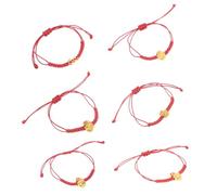 Toddmomy 6pezzi Bracciale Charm Bracciale Per Capodanno Per Accessorio Per Studenti e Prosperità e Fortuna Del