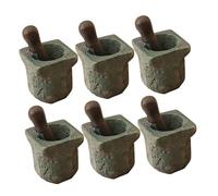 Toddmomy 6pezzi Mini Accessori Cucina Miniatura Di Barattoli Pietra Decorazioni Per Casa Delle Bambole Per Decorazioni Da Tavolo e Mostre Creative