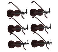 Toddmomy 6pezzi Miniature Violin Figurine Piccole Statue Per Decorazioni Appendere Per e Decorazioni Festive