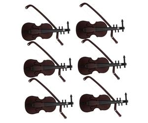 Toddmomy 6pezzi Miniature Violin Figurine Piccole Statue Per Decorazioni Appendere Per e Decorazioni Festive