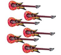 Toddmomy 6Pezzi Strumenti Musicali Gonfiabili Chitarra Gonfiabile Creativa per Feste Decorazioni e Eventi Tema Musicale Giocattoli da Spiaggia per Fan Della