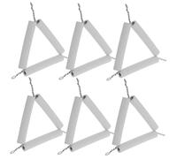Toddmomy 6pezzi Supporto Per Crogioli Ceramica Da Strumento Essenziale Per Esperimenti Di Chimica Resistente Temperature Elevate Supporto Stabile Per Laboratorio Per Scuole Medie e