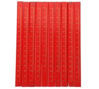 Toddmomy 72 Pezzi Matite per Carpentiere in Legno Rosso, Forma Ottagonale, Resistenti Agli Urti e Comode da Impugnare per Scrivere su Superfici Dure e Ruvide
