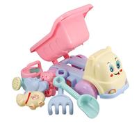 Toddmomy 7pezzi Carrello Sabbia Set Giocattoli Spiaggia Ragazzo Ragazza Attrezzi Creativi Giocattoli Sabbia Camion Cassone Ribaltabile Paletta Spiaggia