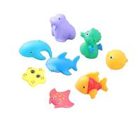 Toddmomy 8 Giocattoli da Bagno per Animali Marini Spruzzatori Balena Cavalluccio Mare per Bagnetto e Sicuro Colori Vivaci e Divertenti per Stimolare Interesse Dei