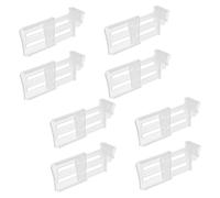 Toddmomy 8 pezzi Divisori Regolabili Trasparenti per Ripiani e Organizer Senza Attrezzi per Balconcino Frigorifero e Separatore Laterale