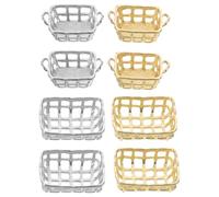 Toddmomy 8 pezzi Mini cestino per il pane per casa delle bambole - Modelli di cestini per la conservazione della spesa - Accessori Tiny Things Stuff per la decorazione del paesaggio del micro giardino