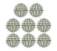 Toddmomy 8 Pezzi Supporto per Palline Floreali Artificiali in Plastica Verde, Leggero e Facile da Installare, per Composizioni Floreali da Giardino e Matrimoni