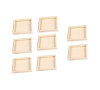 Toddmomy 8 Vassoio in Legno per Puzzle Organizer Sicuro e Durevole per Giochi di Blocchi di Vassoi Speciali per Levigato e Privo di Schegge