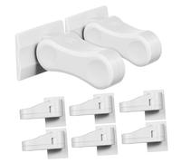 Toddmomy 8pezzi Serrature Per Maniglie Porte Sicurezza Per Fermaporta Adesivi Protezione Per Porte Leva Facile Installazione Compatibile Con La Maggior