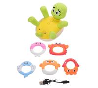 Toddmomy a spruzzo d'acqua giocattoli per animali da bagno giocattolo a spruzzo d'acqua giocattoli con acqua spruzzata Giocattolo interattivo gioco d'acqua rotante plastica Verde