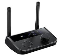 Toddmomy Adattatore Audio Wireless 53 per Tv e Stereo Trasmettitore e Ricevitore Dual Mode con Connessione One-to-two Doppia Antenna per Trasmissione Stabile Portatile per Home Theatre