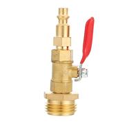 Toddmomy Adattatore per Sfiato Invernale in Ottone Strumento per Svernamento Raccordo Rapido Compatibile da e Compressore d Aria Antiruggine e Durevole per Sistemi Idrici