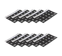 Toddmomy Adesivi per Tamburo a Linguetta in Pvc 10 Pezzi, Etichette Numeriche Nere per Scala Musicale Handpan, Accessori per Esercizi Musicali Principianti e Allenamento
