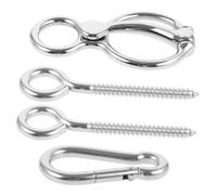 Toddmomy Anelli per Legare Acciaio Inossidabile Kit Portatile per Recinti e Stalle Anello Resistente e Conveniente per Sicurezza e Addestramento Equino