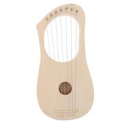 Toddmomy Arpa Lira in Legno Corde Basso Potenziato Strumento Musicale Portatile per Principianti e Amanti della Assemblaggio Semplice Legno Massello Beige per e Folk