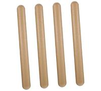 Toddmomy Bacchette Ritmiche in Legno Set 4 Pezzi, Strumenti a Percussione per Ragazzo Ragazza e Adulti, Bastoncini Musicali per Sviluppo del Ritmo e Attività Educative Montessori