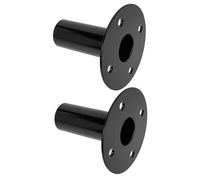 Toddmomy Base Per Altoparlanti 2 Pezzi in Ferro Vassoio Per Treppiede, Supporto Per Home Theater e Bar Sportivo, Nero Resistente a Carichi Pesanti