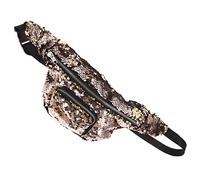 Toddmomy Borsa Da Cintura Da Donna Paillettes Oro Chiaro, Regolabile, Capitolato Resistente, Spaziosa Per Cosmetici e Telefono, Marsupio Multifunzionale Casual Per Uso Quotidiano e Viaggi