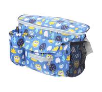 Toddmomy Borsa per Pannolini Multifunzione in Cotone da Appendere al Passeggino, Organizer Portatile per Ragazzo Ragazza Tasche Laterali, per Passeggiate, Viaggi e Uso Quotidiano