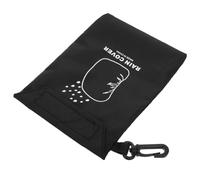 Toddmomy Borsa portaoggetti per copertura antipioggia organizzatore per il campeggio custodia per esterni borsa per il foraggiamento all'aperto Stuck roba Piccola custodia poliestere Nero