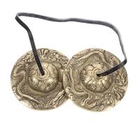 Toddmomy Campana Tibetana in Rame Artigianale Cymbal Hand Bell per Meditazione Yoga e Cerimonie Spirituali Strumento Musicale Leggero e Compatto Suono Unico e Duraturo